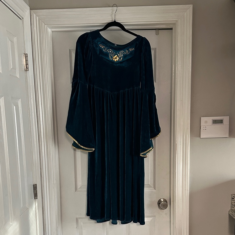 Merida from Brave Scottish Velvet Costume Dress